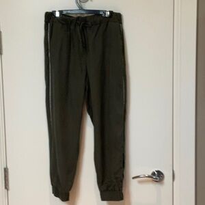 Zara tencel pants with silver piping